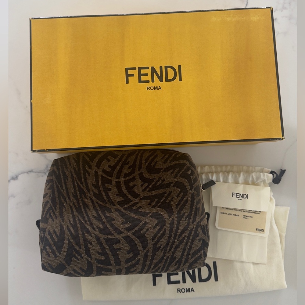 Fendi Black and Brown Patterned bag